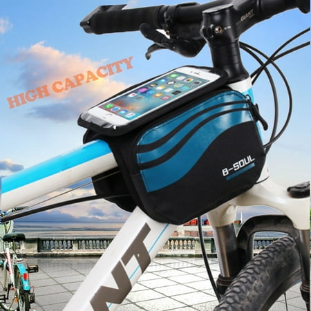 Cyclisme Vélo Cadre sacoche avant Tube Sac Pochette Support de téléphone portable CASE